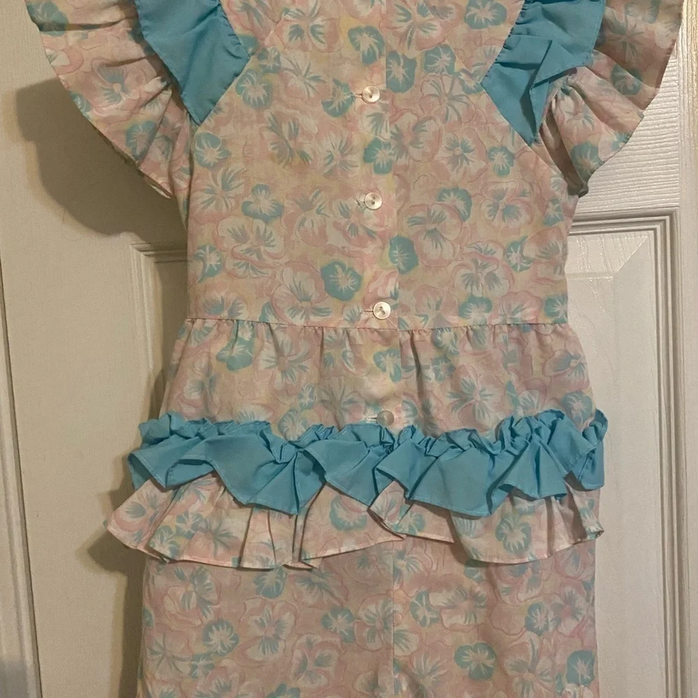 Vintage New York Kids Ruffle Butt Romper
